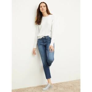 Frame Le High Straight Cropped Jeans Size 26